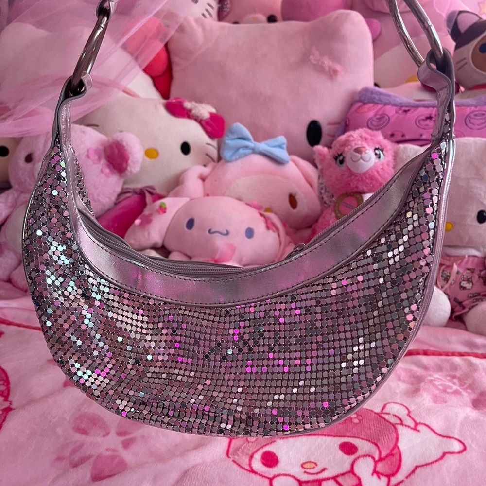 ⋆𐙚₊˚⊹♡y2k silver rhinestone purse˚˖𓍢✧˚.🎀༘⋆